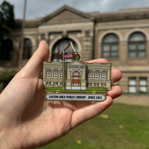 Easton Area Public Library Ornament, 3.5" x 2.5"