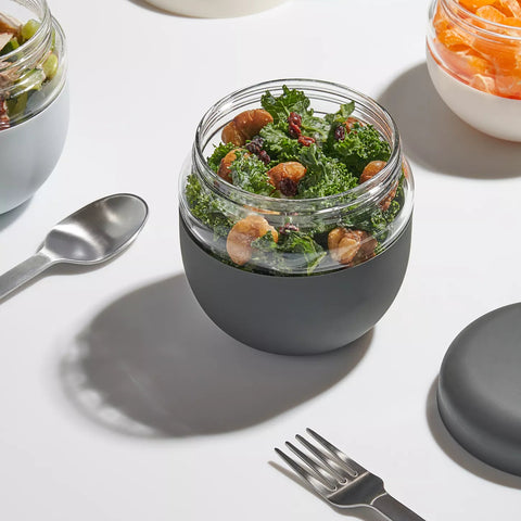 W&P Seal Tight Glass Bowl - 3 Cup, Charcoal