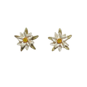 Edelweiss Large Post Earrings - Michael Michaud