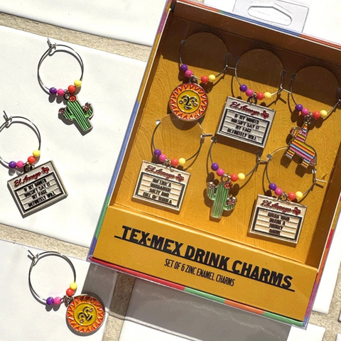 El Arroyo Tex-Mex Drink Charms, Set of 6