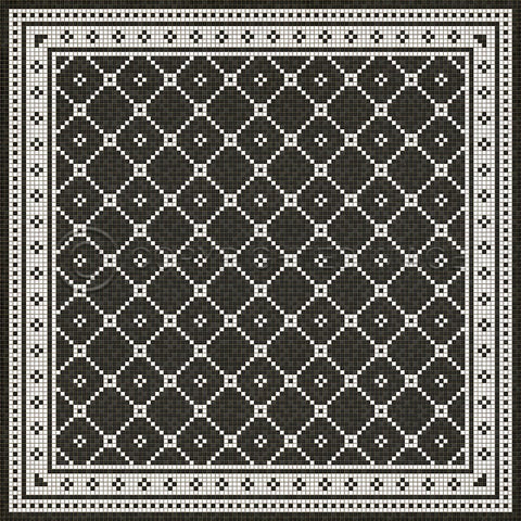 Mosaic A "Elmhurst Avenue" Vinyl Floorcloth - Spicher & Co.