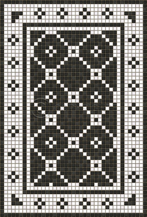 Mosaic A "Elmhurst Avenue" Vinyl Floorcloth - Spicher & Co.