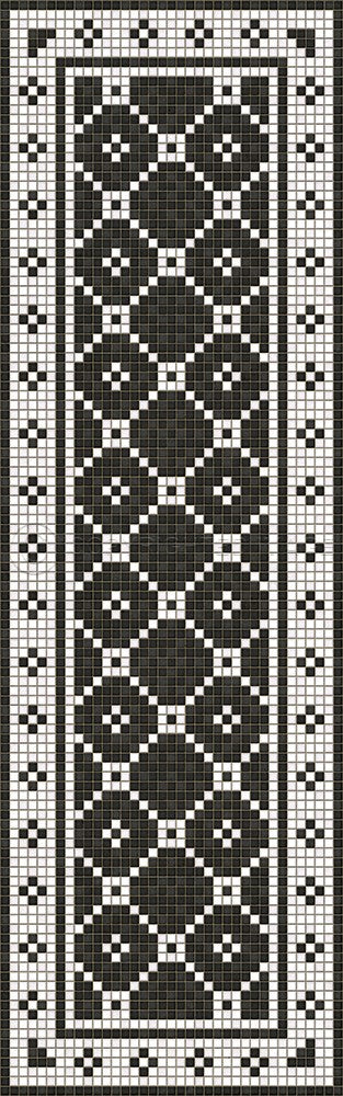 Mosaic A "Elmhurst Avenue" Vinyl Floorcloth - Spicher & Co.