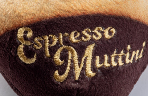 Espresso Muttini Squeaker Dog Toy