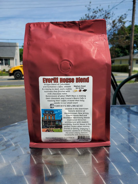 Everitt House Blend - Ground Drip, 12oz Bag, Maroon Bag