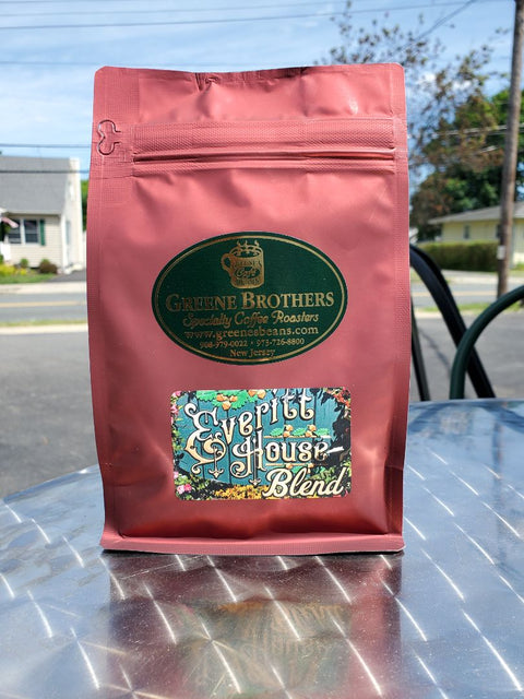 Everitt House Blend - Ground Drip, 12oz Bag, Maroon Bag