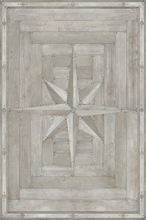 Williamsburg 18th-Century Joinery "Everlasting Grain" Vinyl Floorcloth - Spicher & Co.