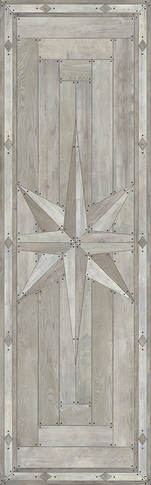 Williamsburg 18th-Century Joinery "Everlasting Grain" Vinyl Floorcloth - Spicher & Co.