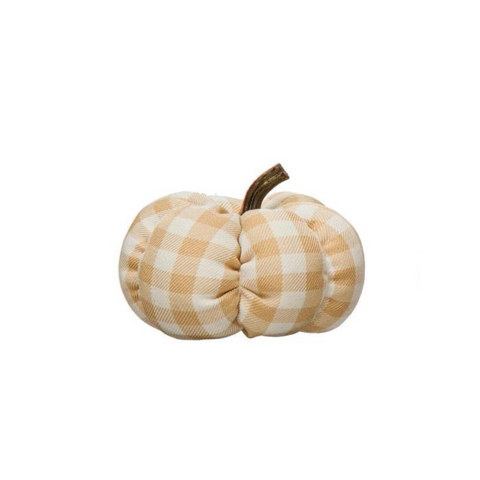 Fabric Check Pumpkin, A