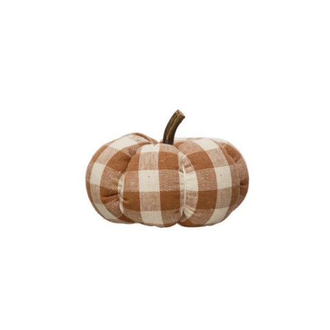 Fabric Check Pumpkin, B