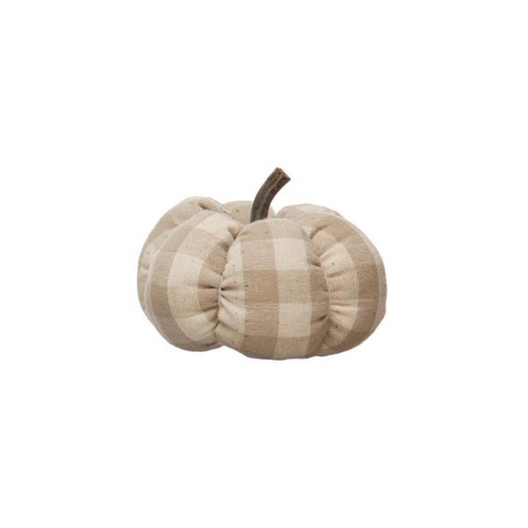 Fabric Check Pumpkin, C