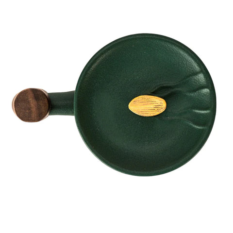 Faux Bois Mug w/ Infuser + Lid, Green