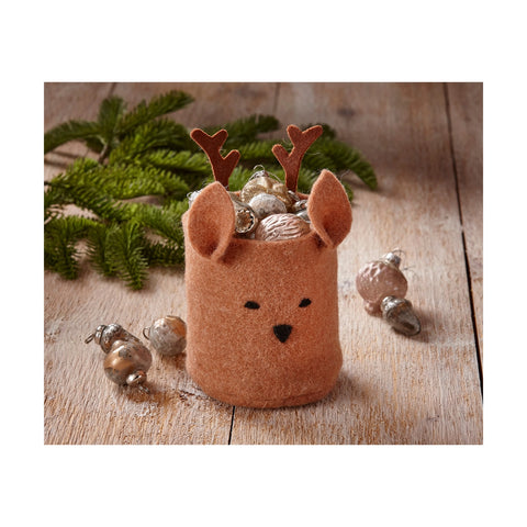 Felt Reindeer Container