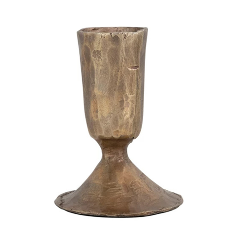 Ferro Taper Holder, Antique Brass