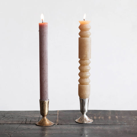 Ferro Taper Holder, Antique Brass