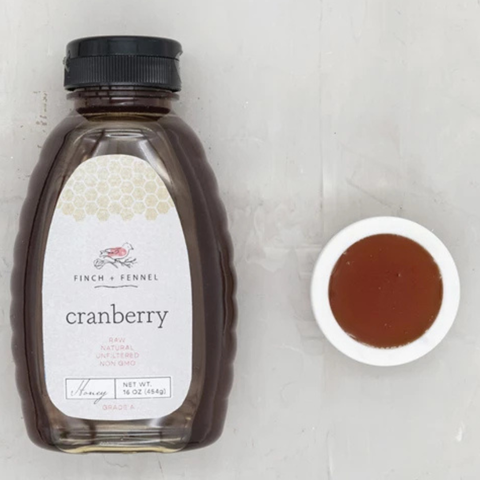 Finch + Fennel Grade A Unfiltered Cranberry Honey