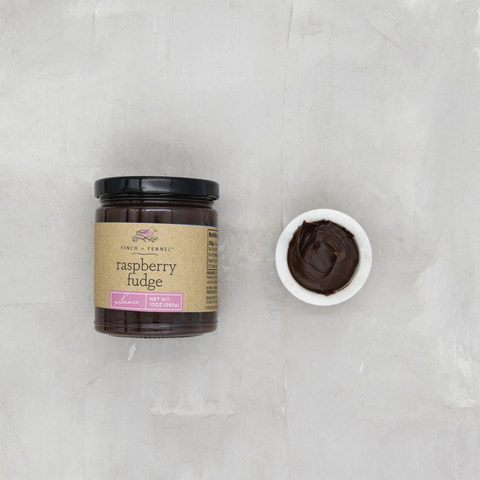 Finch + Fennel Raspberry Fudge Sauce