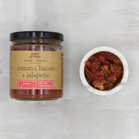 Finch + Fennel Tomato, Bacon + Jalapeño Jam