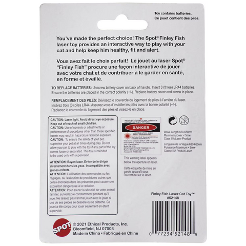 Finley Fish Laser Cat Toy