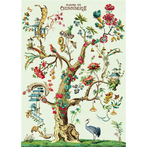 Fleurs de Chinoiserie - Cavallini Poster Wrap