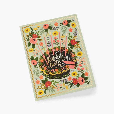 Floral Cake Birthday Card - Rifle Paper Co
