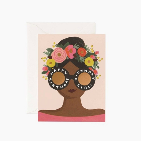 Flower Crown Birthday Girl Card - Rifle Paper Co