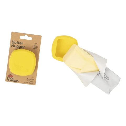 Food Huggers Reusable Silicone Butter Saver – Yellow