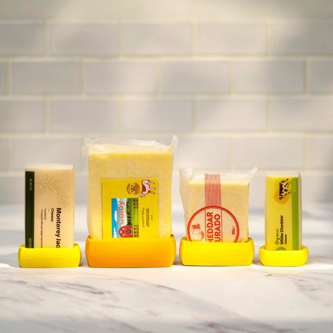 Food Huggers Reusable Silicone Cheese Savers