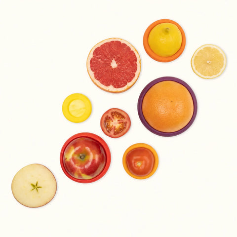Food Huggers Reusable Silicone Food Savers – Autumn Harvest