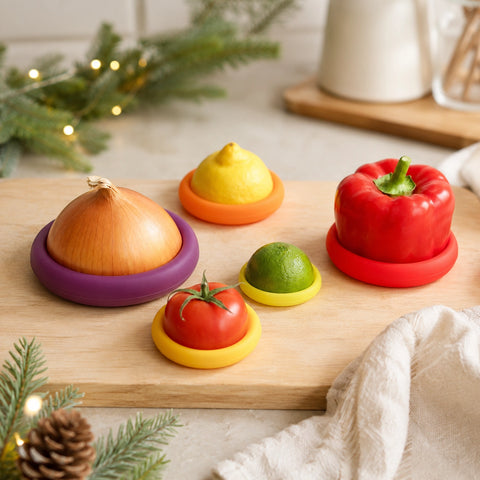 Food Huggers Reusable Silicone Food Savers – Autumn Harvest