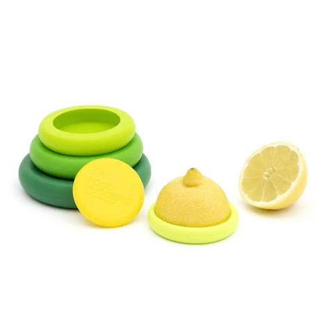 Food Huggers Reusable Silicone Food Savers – Fresh Green