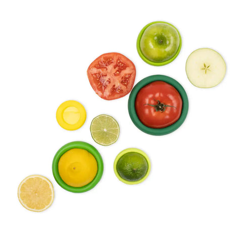 Food Huggers Reusable Silicone Food Savers – Fresh Green