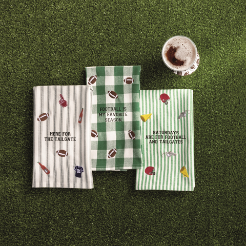 Football Is My Favorite Season Tea Towel