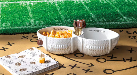 Football Toothpick + Dip Server Set