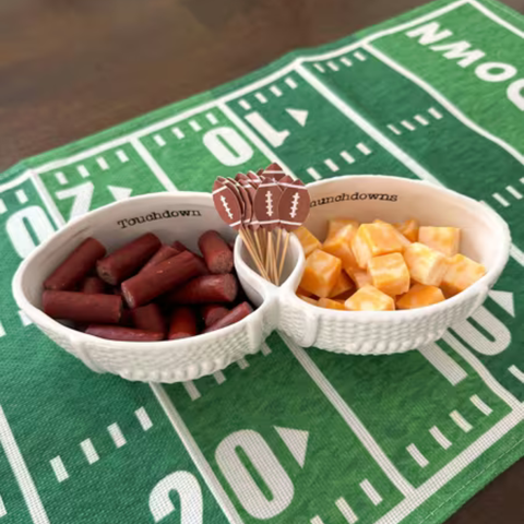Football Toothpick + Dip Server Set