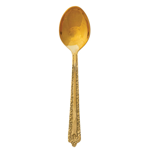 Fortnum Embossed Brass Spoon - C