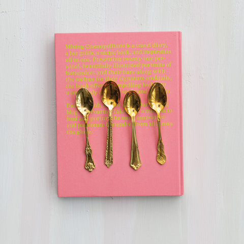 Fortnum Embossed Brass Spoon - A