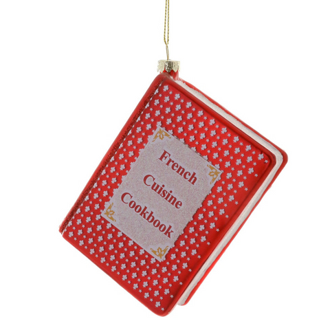 French Cuisine Cookbook Ornament