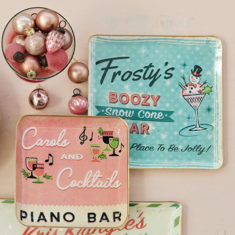 Frosty's Boozy Snow Cone Bar Enamel Tray