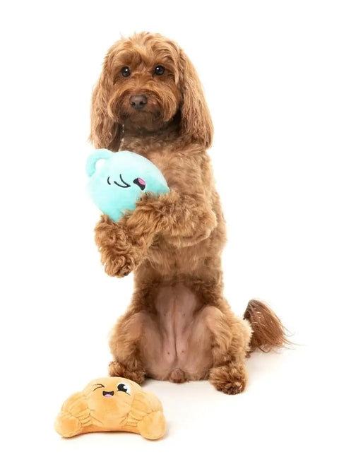 Fuzzyard Croissant & Cappuccino Plush Dog Toy 2pk