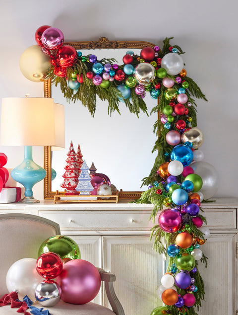 Merry & Bright Ball Garland, Large