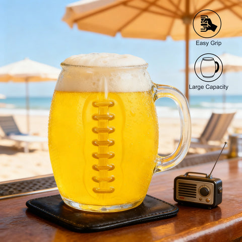 Game Day Glass Beer Mug