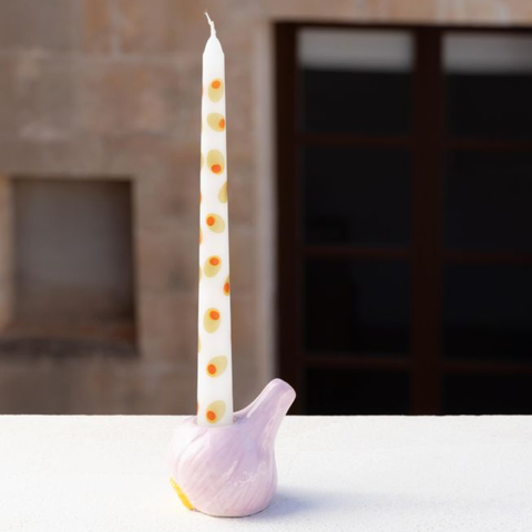 Garlic Taper Candle Holder