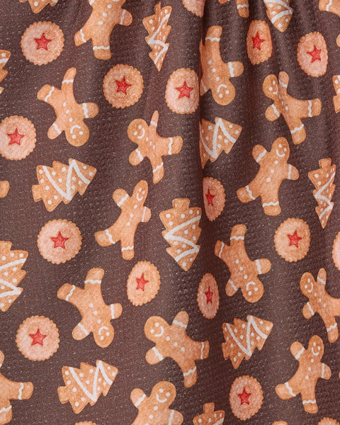 Geometry Holiday Cookies Tea Towel