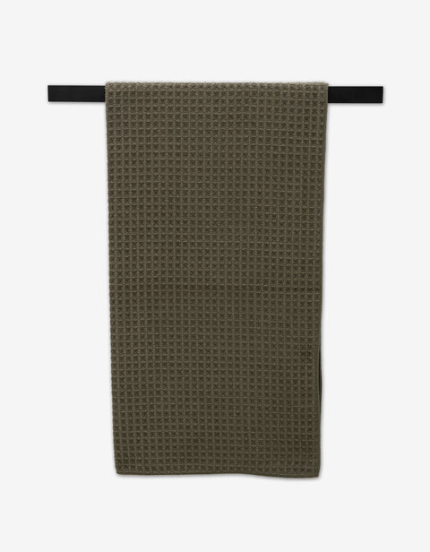 Geometry Waffle Bath Towel - Forest