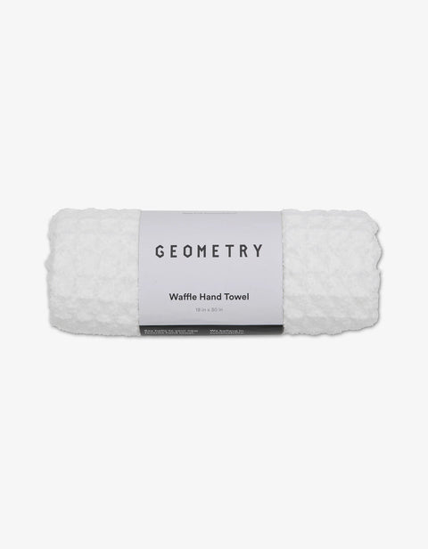 Geometry Waffle Hand Towel - Cloud