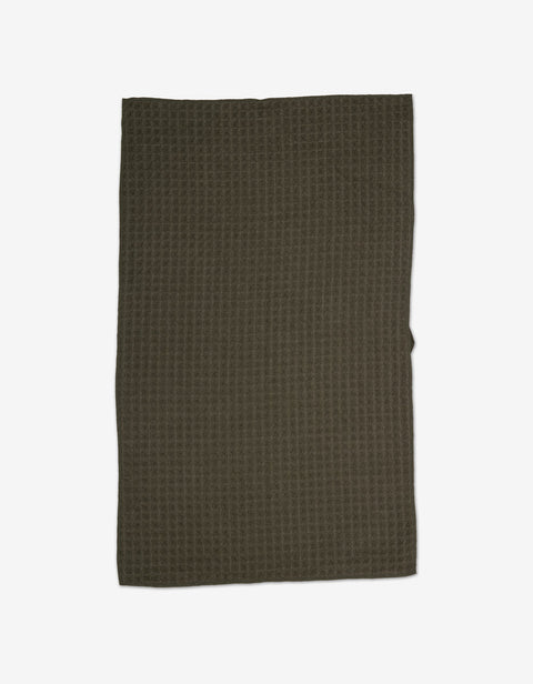 Geometry Waffle Hand Towel - Forest