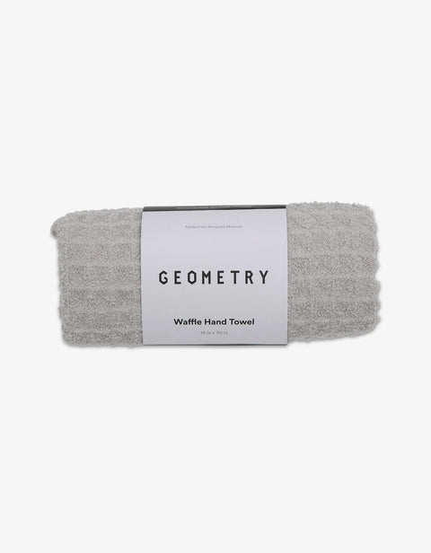 Geometry Waffle Hand Towel - Stone