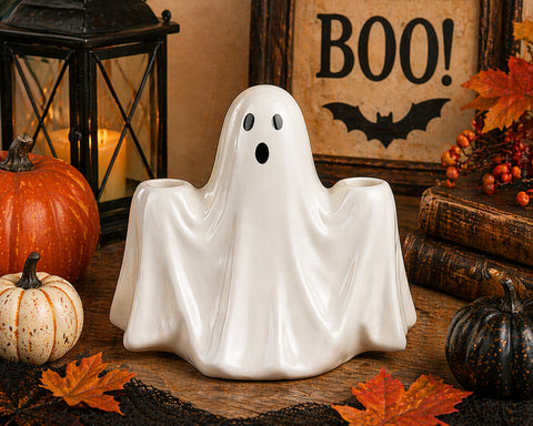 Ghost Taper Candle Holder