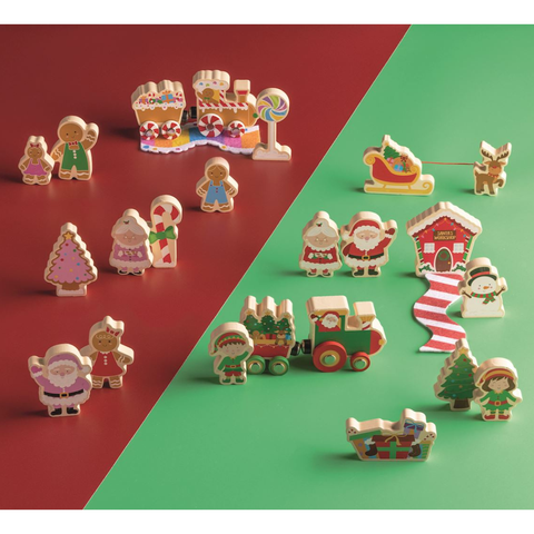 North Pole Wood Toy Set